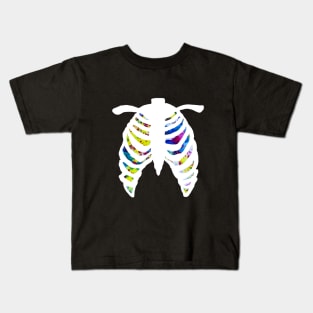 Funfetti Rib Cage (Dark Background) Kids T-Shirt